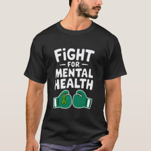 0 Vecht voor mentale gezondheidsbewustzijn bokshan T-shirt