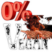 0% vegan grill t-shirt