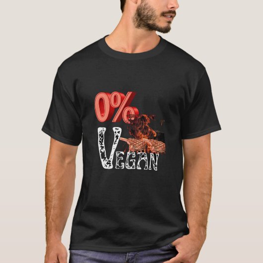 0% vegan grill t-shirt (Voorkant)