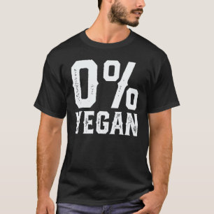 0 Vegan Vleeseter BBQ Barbecue Grillend Vlees Rook T-shirt