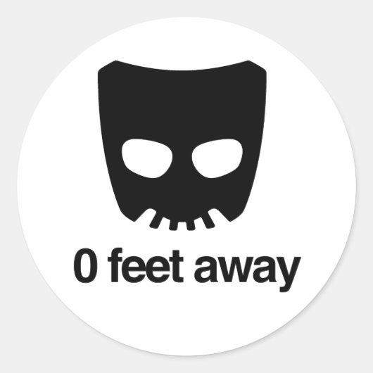 0 VOETEN VERWIJDERD RONDE STICKER (Voorkant)