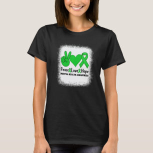 0 Vrede Liefde Hoop Voor Mentale Gezondheid Bewust T-shirt
