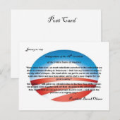 0bama O LOGO Briefkaart (Voorkant / Achterkant)