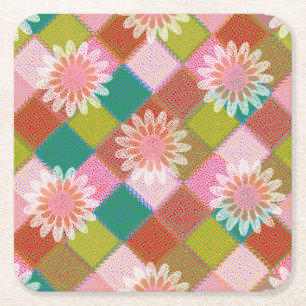 &0s retro daisy green onderzetter