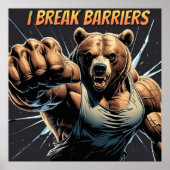 0so musculoso – Golpea tus límites cada mañana Poster (Voorkant)