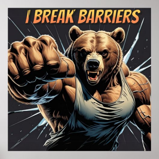 0so musculoso – Golpea tus límites cada mañana Poster (Voorkant)