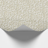 0th Birthday gold/White Random Number Pattern Cadeaupapier (Hoek)