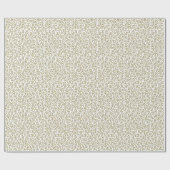 0th Birthday gold/White Random Number Pattern Cadeaupapier (Vlak)