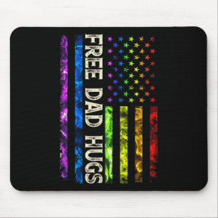 0y5 Gratis Vader Knuffelt Amerika Vlag LGBT Gay Pr Muismat