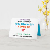 1º dame nombres 656732214. Un maestro toca un cora Kaart (Gele Bloem)