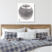 1個のりんご CANVAS AFDRUK (Insitu (Slaapkamer))