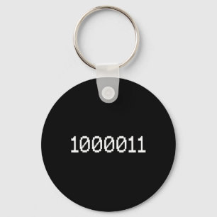 1000011 Binaire Code 67 Meme Computer Coderen Grap Sleutelhanger