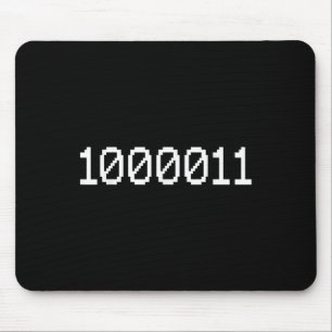 1000011 Binaire Code Voor 67 Grappige Tech Meme Co Muismat