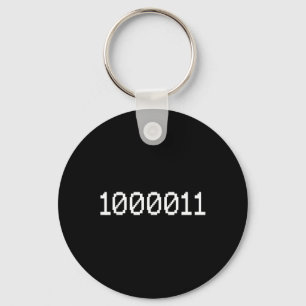 1000011 Binaire Code Voor 67 Grappige Tech Meme Co Sleutelhanger