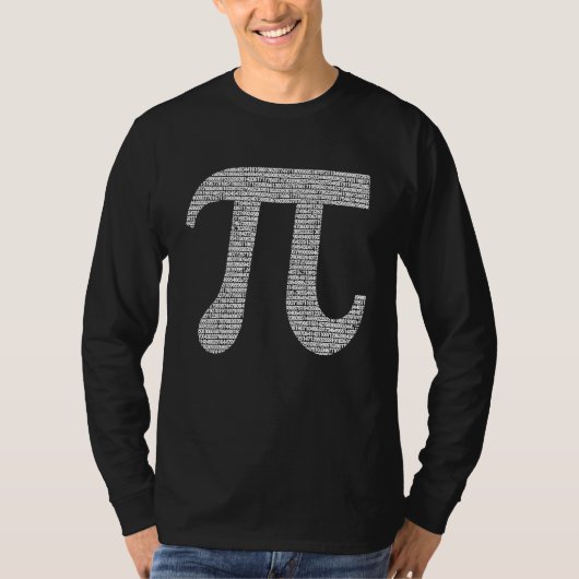 10000 Digits Pi Day Sign Math Mathematics Nerd Ge T-shirt (Voorkant)