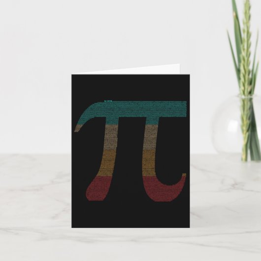 10000 Digits Pi-teken - Wiskunde wiskunde - Kaart (Voorkant)