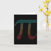 10000 Digits Pi-teken - Wiskunde wiskunde - Kaart (Gele Bloem)