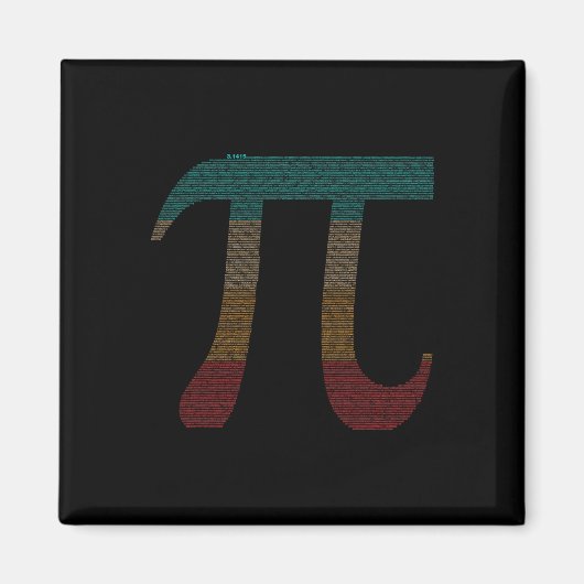 10000 Digits Pi-teken - Wiskunde wiskunde - Magneet (Voorkant)