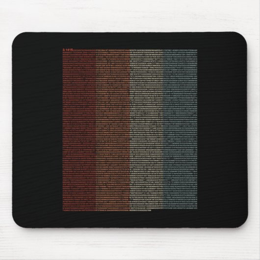 10000 Digits Pi-teken - Wiskunde wiskunde - Muismat (Voorkant)