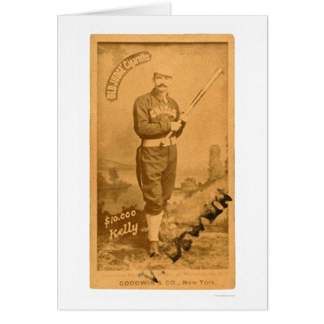 10000 dollar koning Kelly Baseball 1887 (Voorkant)