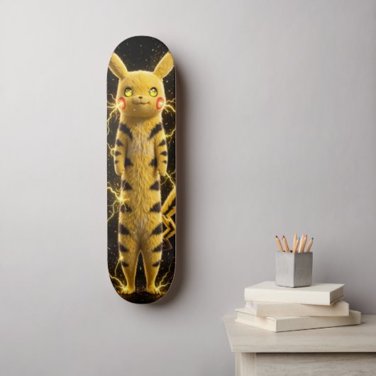 10000 Voltjes Knuffel Persoonlijk Skateboard (Muurkunst)