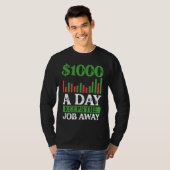 1000 A Day Keeps The Job Away BACKPRINT Forex T-shirt (Voorkant volledig)