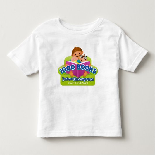 1000 boeken voor het Shirt Kindergarten (Voorkant)