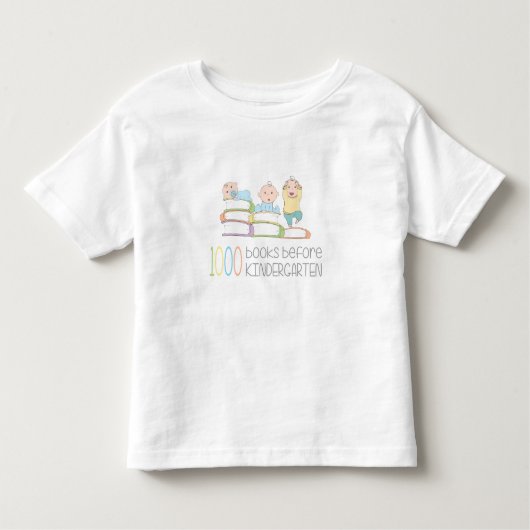 1000 boeken voor het Shirt Kindergarten (Voorkant)