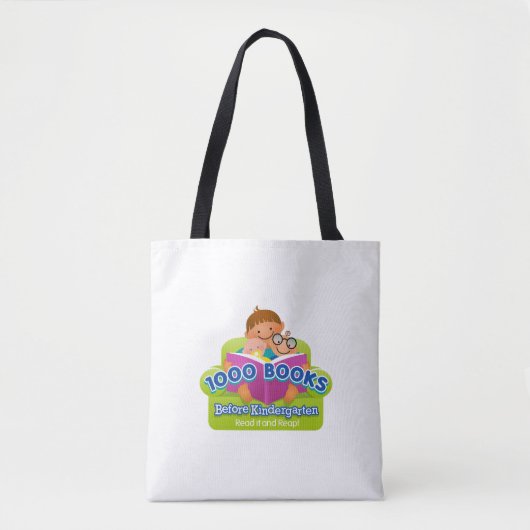 1000 boeken voor Kindergarten Challenge-tas Tote Bag (Voorkant)