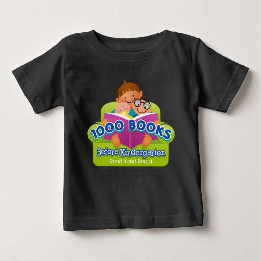 1000 boeken voor kleuterschool Shirt (Voorkant)
