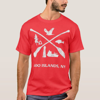 1000 Canoe Oars Design small distress T-shirt