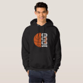 1000 Career Points Basketball Player Team Men's Hoodie (Voorkant volledig)