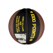 1000 Career Points Scorer Milestone Player Photo Basketbal (Verticaal)