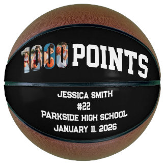 1000 Career Points Scorer Photo Player Team Basketbal