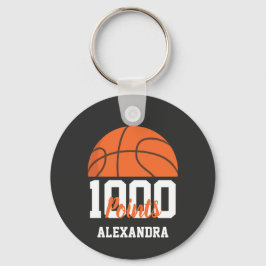 1000 Carrièrepunten Scorer Basketbal Speler Team Sleutelhanger