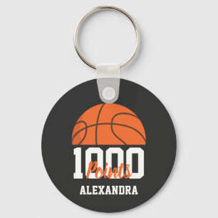 1000 Carrièrepunten Scorer Basketbal Speler Team Sleutelhanger