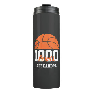 1000 Carrièrepunten Scorer Basketbalspeler Team Thermosbeker