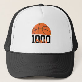 1000 Carrièrepunten Scorer Basketbalspeler Team Trucker Pet