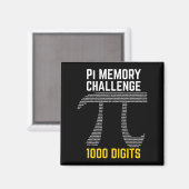 1000 cijfers van PI Memory Challenge - PI Day Magneet (Voorkant / Achterkant)