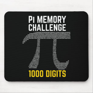 1000 cijfers van PI Memory Challenge - PI Day Muismat