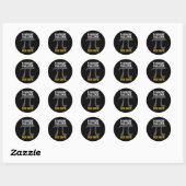 1000 cijfers van PI Memory Challenge - PI Day Ronde Sticker (Vel)