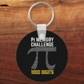 1000 cijfers van PI Memory Challenge - PI Day Sleutelhanger (Voorkant)