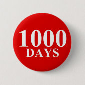 1000 dagen ronde button 5,7 cm (Voorkant)