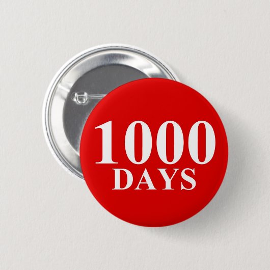 1000 dagen ronde button 5,7 cm (Voorkant /achterkant)