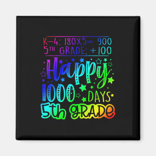 1000 dagen Slimmere vijfde klas leraar 100ste dag  Magneet