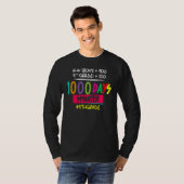 1000 Days Smarter Fifth 5th Grade Teacher Student T-shirt (Voorkant volledig)