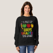 1000 days Smarter Fifth Grade Teacher 100th day of Trui (Voorkant volledig)
