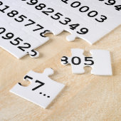 1000 Eerste cijfers Pi-nummer | Wiskundig symbool Legpuzzel (Zijkant)