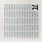1000 Eerste cijfers Pi-nummer | Wiskundig symbool Legpuzzel (Horizontaal)