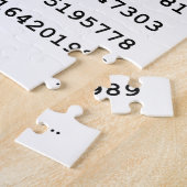 1000 Eerste cijfers Pi-nummer | Wiskundig symbool Legpuzzel (Zijkant)